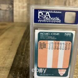 1988 Fleer Michael Jordan #17 Bulls Psa 9