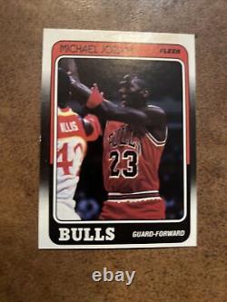 1988 Fleer Michael Jordan Chicago Bulls #17 HOF Basketball Sharp