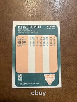 1988 Fleer Michael Jordan Chicago Bulls #17 HOF Basketball Sharp