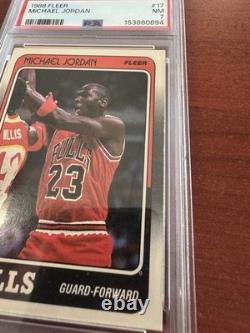 1988 Fleet Michael Jordan Psa 7 Chicago Bulls NBA