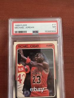 1988 Fleet Michael Jordan Psa 7 Chicago Bulls NBA