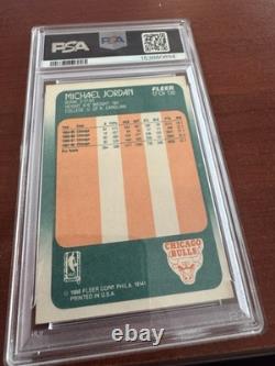1988 Fleet Michael Jordan Psa 7 Chicago Bulls NBA