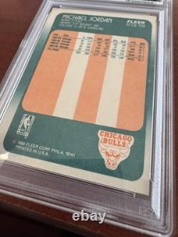 1988 Fleet Michael Jordan Psa 7 Chicago Bulls NBA