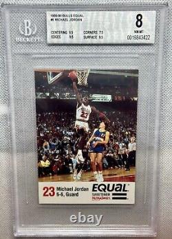 1989-90 Bulls Equal Basketball #6 Michael Jordan Chicago Bulls HOF BGS 8 with 9.5s