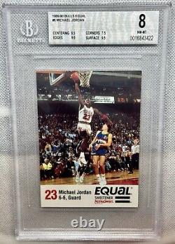 1989-90 Bulls Equal Basketball #6 Michael Jordan Chicago Bulls HOF BGS 8 with 9.5s