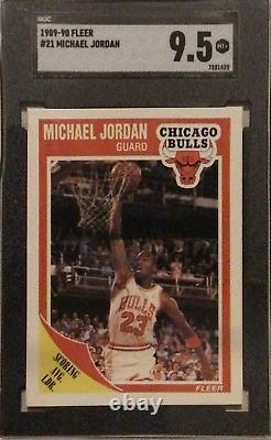 1989-90 Fleer Michael Jordan #21 SGC 9.5 HOF Chicago Bulls