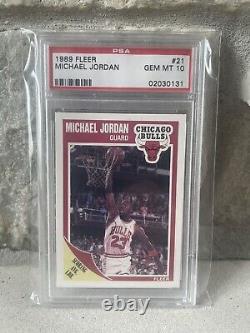 1989 Fleer #21 Michael Jordan Psa 10