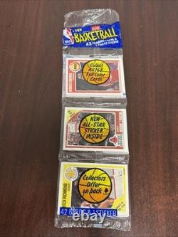 1989 Fleer Basketball Rack Pack Michael Jordan Showing Top Isiah Thomas Sticker