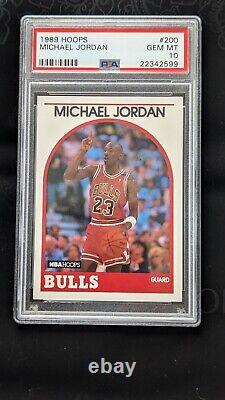 1989 Hoops #200 Michael Jordan HOF Bulls PSA 10 Gem Mint