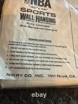 1989 Michael Jordan Nikry NBA Wall Hanging 40x45 Silk Screen NOS Vtg New In Bag