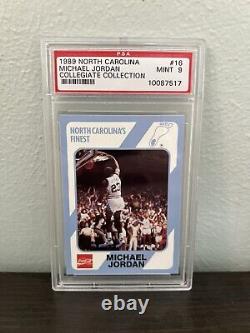 1989 Michael Jordan PSA 9 (7) COMPLETE UNC Collegiate Collection