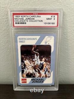 1989 Michael Jordan PSA 9 (7) COMPLETE UNC Collegiate Collection