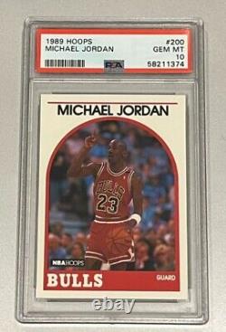 1989 NBA Hoops Michael Jordan 200 PSA 10
