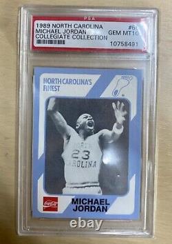 1989 North Carolina Michael Jordan Collegiate Collection #65 PSA 10