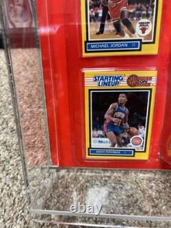 1989 Starting Lineup One On One Michael Jordan Isiah Thomas Figure With Acrylic