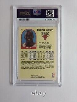 1990 90 Hoops Superstars Michael Jordan #12, Rare Yellow Border, Graded PSA 9