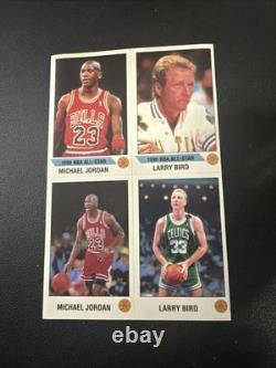 1990/91 HAND CUT 2 MICHAEL JORDAN Chicago Bulls 23, 2 BIRD Boston Celtics 33