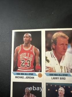 1990/91 HAND CUT 2 MICHAEL JORDAN Chicago Bulls 23, 2 BIRD Boston Celtics 33