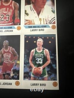 1990/91 HAND CUT 2 MICHAEL JORDAN Chicago Bulls 23, 2 BIRD Boston Celtics 33