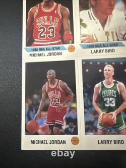 1990/91 HAND CUT 2 MICHAEL JORDAN Chicago Bulls 23, 2 BIRD Boston Celtics 33
