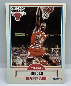 1990-91 Michael Jordan Fleer #26 Card With Significant Vertical Shift