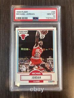 1990 Fleer Basketball #26 Michael Jordan Chicago Bulls HOF PSA 10 GEM MINT