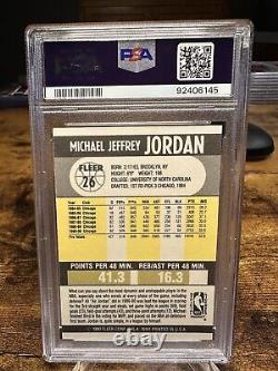 1990 Fleer Basketball #26 Michael Jordan Chicago Bulls HOF PSA 10 GEM MINT