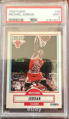 1990 Fleer Basketball Michael Jordan #26 PSA 10 GEM MINT BEAUTIFUL CARD