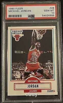 1990 Michael Jordan Fleer #26 Chicago Bulls Graded PSA 10 Gem Mint