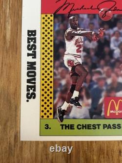 1990 Michael Jordan McDonald's uncut sheet great corners? Pink Promo