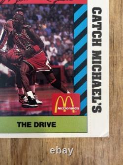 1990 Michael Jordan McDonald's uncut sheet great corners? Pink Promo