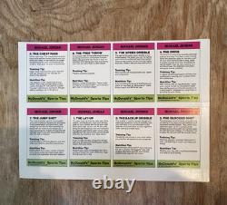 1990 Michael Jordan McDonald's uncut sheet great corners? Pink Promo