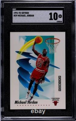 1991-92 SkyBox Michael Jordan #39 SGC 10 GEM MINT Chicago Bulls NBA HOF