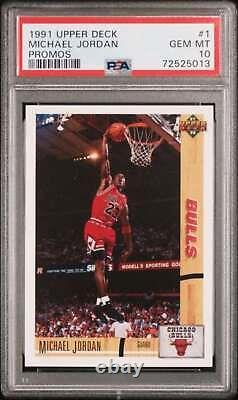 1991-92 Upper Deck Promos #1 Michael Jordan Chicago Bulls PSA 10 (QTY) (JJ)