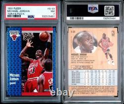 1991 Fleer Michael Jordan Tony's Pizza #S-33 Rare SP Near Mint PSA 7