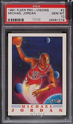 1991 Fleer Pro-visions #2 Michael Jordan Bulls Hof Psa 10