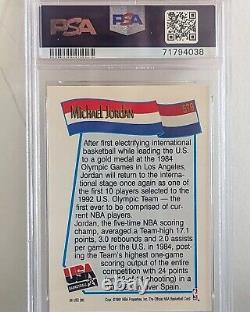 1991 Hoops MICHAEL JORDAN'1992 USA Olympics' #579 PSA 10 GEM MINT. Chicago Bulls