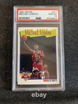1991 NBA Hoops Michael Jordan Milestones PSA 10 LOW POP
