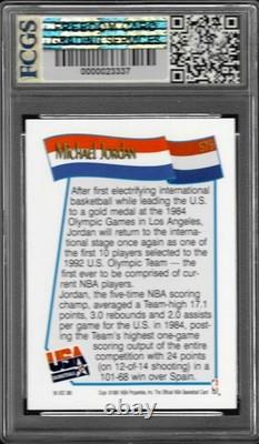 1991 NBA Hoops Michael Jordan USA #579 Graded FCGS 10 GEM MINT