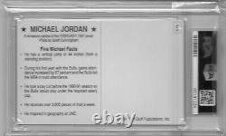 1991 Tuff Stuff Postcard #5 Michael Jordan Psa 10 Card Low Pop 6 Rare Card