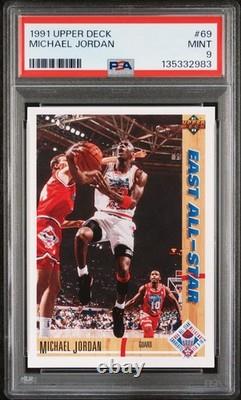 1991 Ud #69 Michael Jordan Psa 9