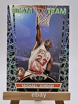 1992-93 Topps Stadium Club Beam Team MICHAEL JORDAN Chicago Bulls #1