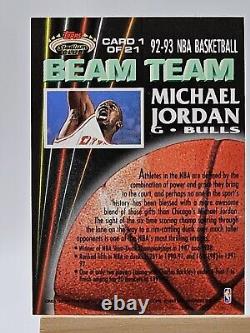 1992-93 Topps Stadium Club Beam Team MICHAEL JORDAN Chicago Bulls #1