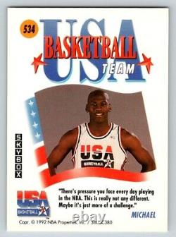 1992 Skybox USA Basketball / #534 Michael Jordan Bulls UNC / GOAT HOF Raw Card