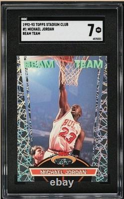 1992 Stadium Club Beam Team Michael Jordan #1 SGC 7 NRMT