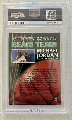 1992 Topps Stadium Club Beam Team Members Only #1 Michael Jordan PSA 8