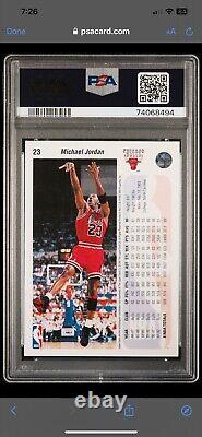 1992 Upper Deck #23 Michael Jordan Chicago Bulls Basketball Card PSA 10 Gem Mint