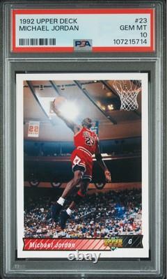1992 Upper Deck Michael Jordan #23 Psa 10 Gem Mt Newly Graded! Iconic