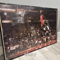 1992 Vintage Nike Michael Jordan 1988 NBA Slam Dunk Contest Poster 23x35 Bulls