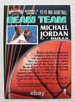 1992 stadium club beam team Michael Jordan #1 Mint